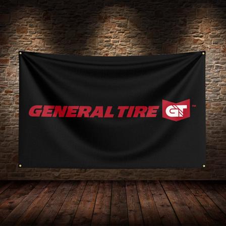 3x5 Ft G-General Dæk 'pexis' 'pexis' Racerflag Polyester Trykt Bilflag til Værelse Garage Dekoration ZZZ643 60 x 90cm