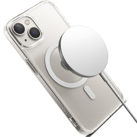 RINGKE FUSION MAGNETIC MAGNETIC HARD CASE MED GEL FRAME TIL IPHONE 14 PLUS TRANSLUCENT (MAGSAFE-KOMPATIBEL)