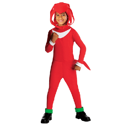 Sonic The Hedgehog Barn/Barn Knuckles Kostym L Röd Red L