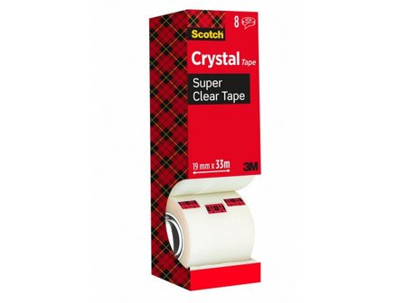 SCOTCH Tejp Crystal 19x33 7+1 på köpet - Lyreco - Kontorsmaterial - Tejp lim och häftmassa - Tejp - Kontor