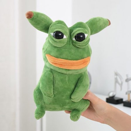 Söta ledsna groddockor med stora ögon - 23 cm