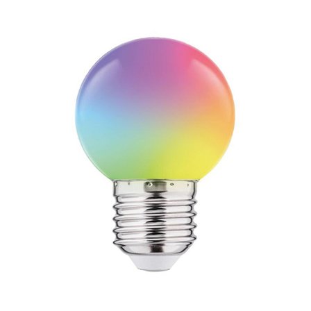 ThorgeOn Flerfarget LED-pære til lysslynge E27 1W RGB