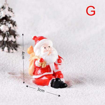 Christmas Tree Snowman Diy Miniatyr Trädgårdsinredning Jultomten M
