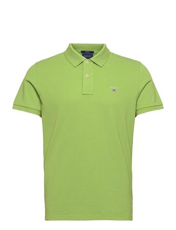 Original Pique Ss Rugger Polos Short-sleeved Grön GANT