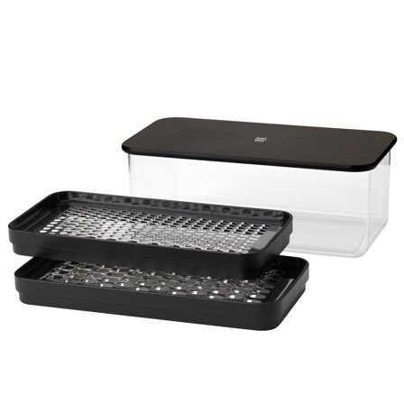 Rig-tig GRATE-IT rivjern med beholder, 1.4 liter, svart