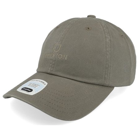 Brixton - Grön unconstructed Keps - Alpha Olive/Olive Rinse Dad Cap @ Hatstore