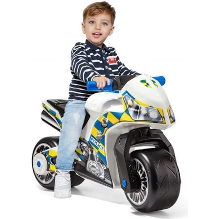 Molto Cross Police Motorcykel Walker Vit - MOLTO - 2 hjul - Med pedaler - Utomhus