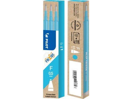 Pilot Refill Frixion 0,5mm lj.blå 3/fp - Lyreco - Kontorsmaterial - Pennor - Pennpatroner