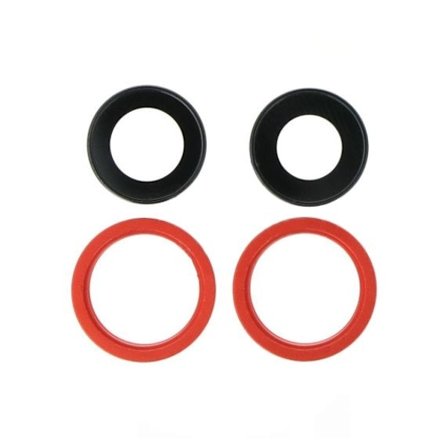 iPhone 13 Mini/13 Kameralins med Ram - Röd