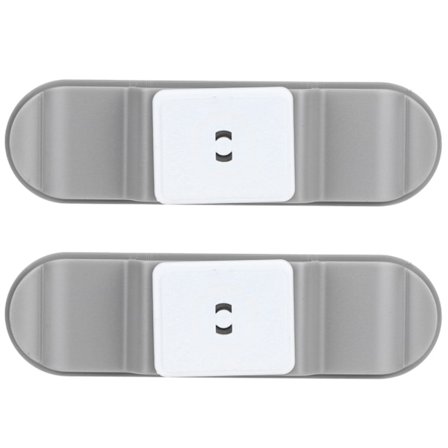 2st Kabelhållare Clip Väggmontering Självhäftande Socket Plug Organizer för hemmakontor