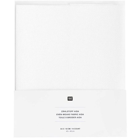 Aida lærred til broderi 5,4 point 40 x 40 cm