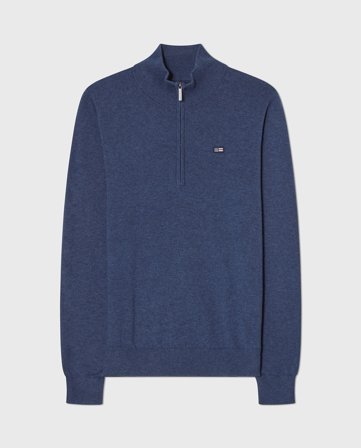 Lexington Teen halvziptröja, blå melange
