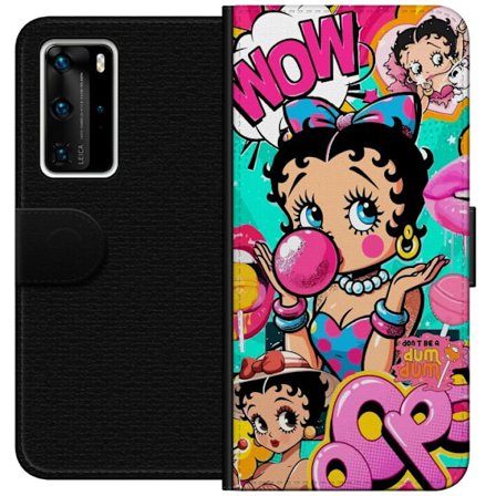 Kompatibelt Plånboksfodral till Huawei Huawei P40 Pro Betty Boop