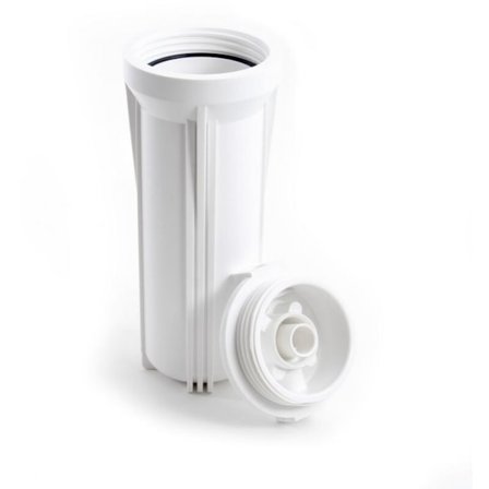 10-tommers 2-minutters munnhvit flaske, vannrenser/eksplosjonssikring