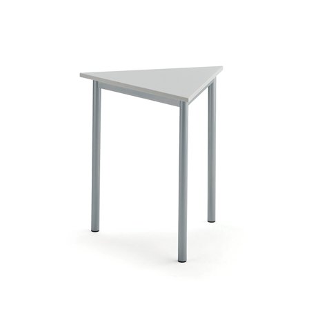 Tisch BORÅS TRIANGEL, 700x700x720 mm, Laminat grau, alu-grau