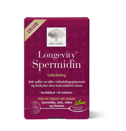 New Nordic Longevity Spermidin 30 stk., Helse & Madvarer, Mineraler, Zink