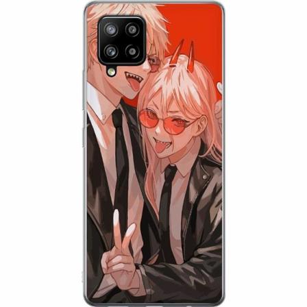Samsung Galaxy A42 5g Genomskinligt Skal Chainsaw Man