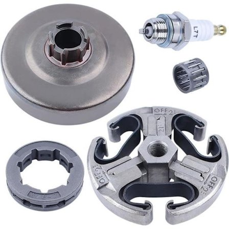 .375 "7t Kopplingstrummans Kuggstång Aigned Bounge för Husqvarna 268 272 268xp 272xp 61 66 266 Kedjesåg med tändstift