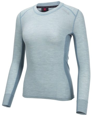 Ulvang Rav 100% Round Neck Ws Smoke Blue/Hint of Mint