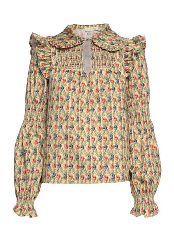 Becca Blouse Brown Notes Du Nord