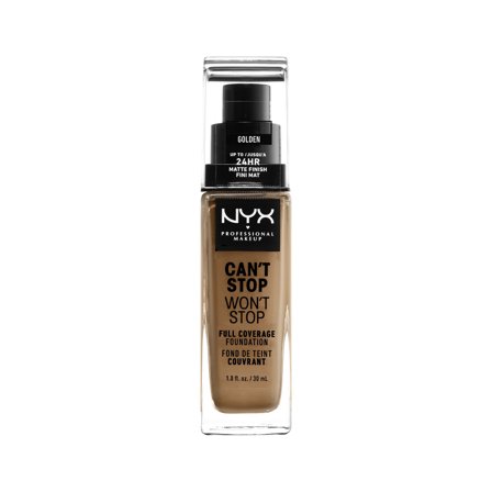 Nyx Professional MakeUp Can't Stop Won't Stop Full Coverage Foundation golden - Fondotinta liquido