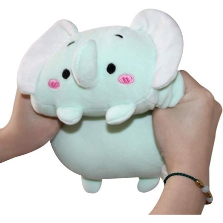 8 tommers søt elefant Squishy plysj klem pute, supermyk vogn