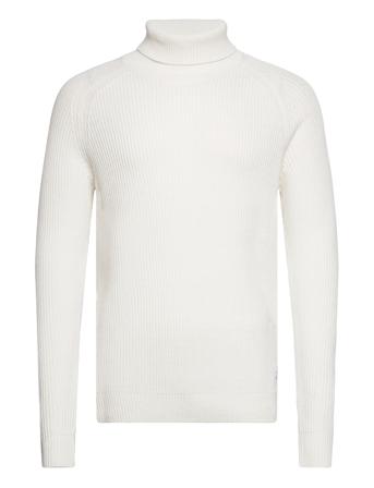 Jjpannel Knit Roll Neck Aw23 White Jack & J S