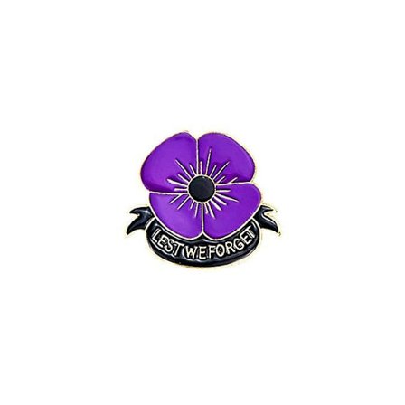 Rød valmue pins Lest We Forget emalje valmue brosje pins for kvinner veteraner dag minnedag minnedag gaver