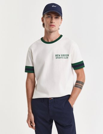 GANT Graphic T-Shirt - Cream - XL