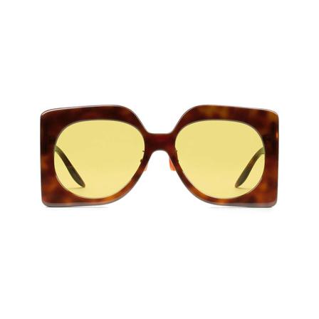 Gucci - Solglasögon - Brun - Dam - Storlek: One Size, Dam, Storlek: ONE SIZE