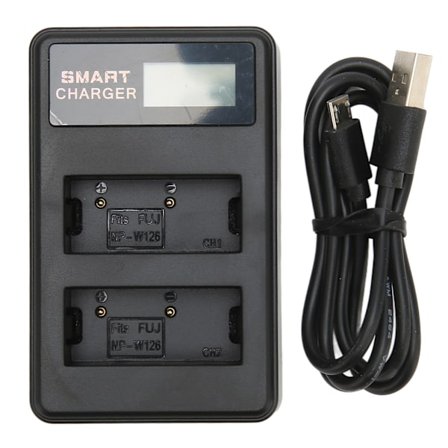 5V USB Dubbelladdare för Fujifilm XS10 XT3 XT30 XT20 XT10 XT2 XA7 XE4 XA5 XT200 XT100 X100V X100F Kamerabatteri