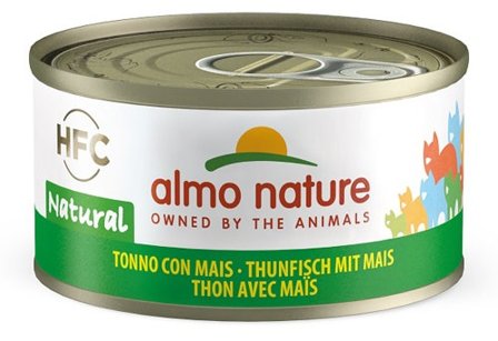 Almo Nature HFC Natural Cibo Umido Tonno Con Mais Per Gatti