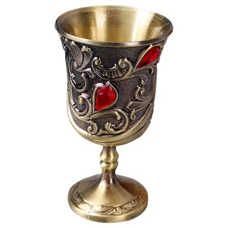 Renaissance Bägare Kalk Vintage Nattvardsbägare, Medeltida Zinklegering Bägare för Heminredning, Gåvor [DB]