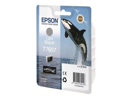 Epson T7607 - lys svart - original - blekkpatron