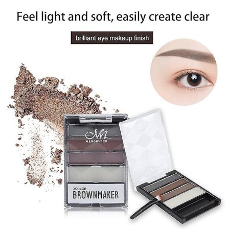 Øyenbrynspulver i flere farger, vanntett
