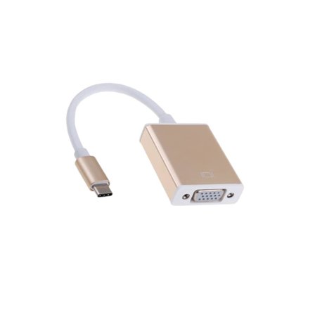 USB 3.1 Typ C-VGA-adapter: Plug & Play, Alu-design