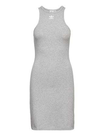 Adicolor Essentials Rib Tank Dress W Dresses T-shirt Dresses Grå Adidas Originals