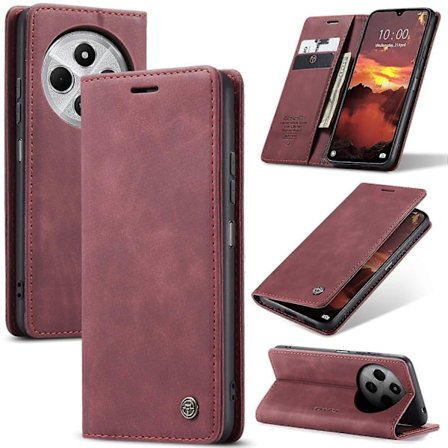 Til Xiaomi Redmi 14C 4G Etui CASEME 013 Serie Kortholder Stativ Læder Telefon Cover