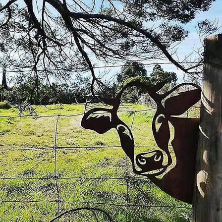 Metallista kurkistava eläintaide, musta taottu rauta kurkistava eläintaide seinäkoriste, koristeellinen helppo asentaa pieni seinäveistos