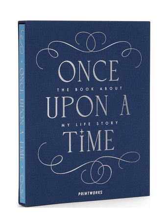 PRINTWORKS Once Upon A Time - The Book About My Life Story - Blue - 18.8X 2.4X 23.6CM