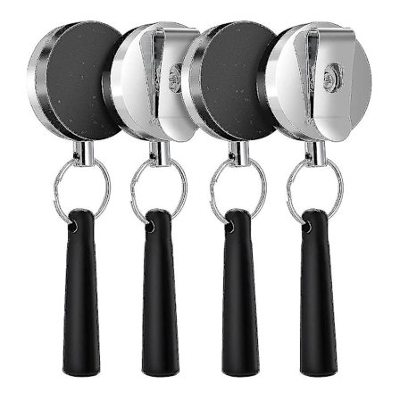 4-pakks tungt uttrekkbar penn- og blyant holder for markører og snekkerblyanter, strekkbar sil