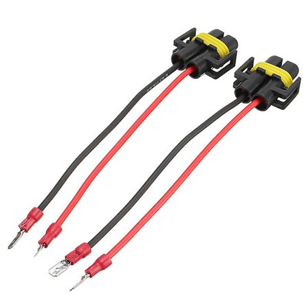2 kpl H11 - H11b Johtosarja Pistoliitäntä Autojohto Liitin Kaapelin Sovitin HID LED Sumuvalon Päävalon Lamppuun