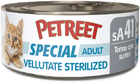 Petreet Vellutate Tonno Con Surimi Aroma Granchio Cibo Umido