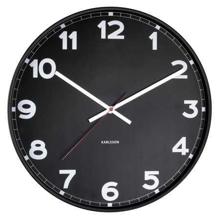 Karlsson New Classic veggklokke 40.5 cm, svart