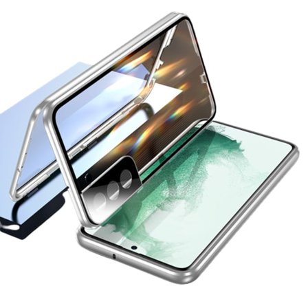 Magnetiskt Dubbelsidigt Mobilskal i Härdat Glas Samsung S23