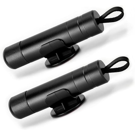 Bils Sikkerhed Hammer Vindues Glas Breaker og Sikkerhedsseleskærer Nød Flugtværktøj 2023 (2 * Sort)