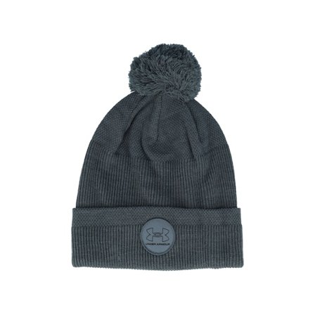 Under Armour - Grå pom Beanie - Driver Pitch Gray Pom @ Hatstore