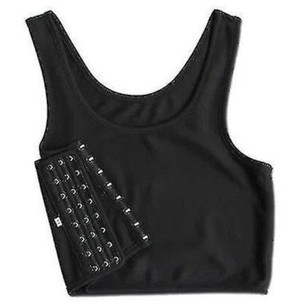 Bröstbindare för Kvinnor Tomboy Lesbisk Korsett Transvestit Sommar Sidospänne Kort Linne Underkläder Formare Bustier Bröstbindare KR-rx