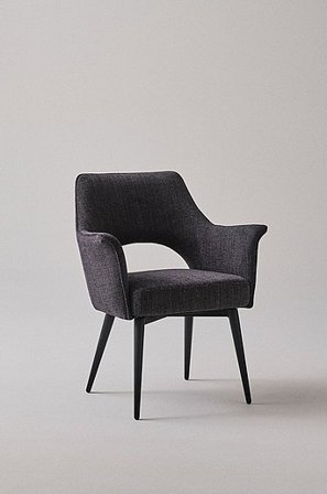 Jotex - Stol Med Armlæn Sortgrå - JESOLO - Køb Loungestole hos Jotex