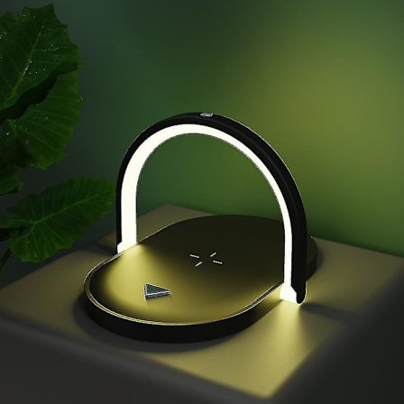 3 In 1 Wireless Charger Led Night Light Touch Control Bedside Table Lamp Phone Holder